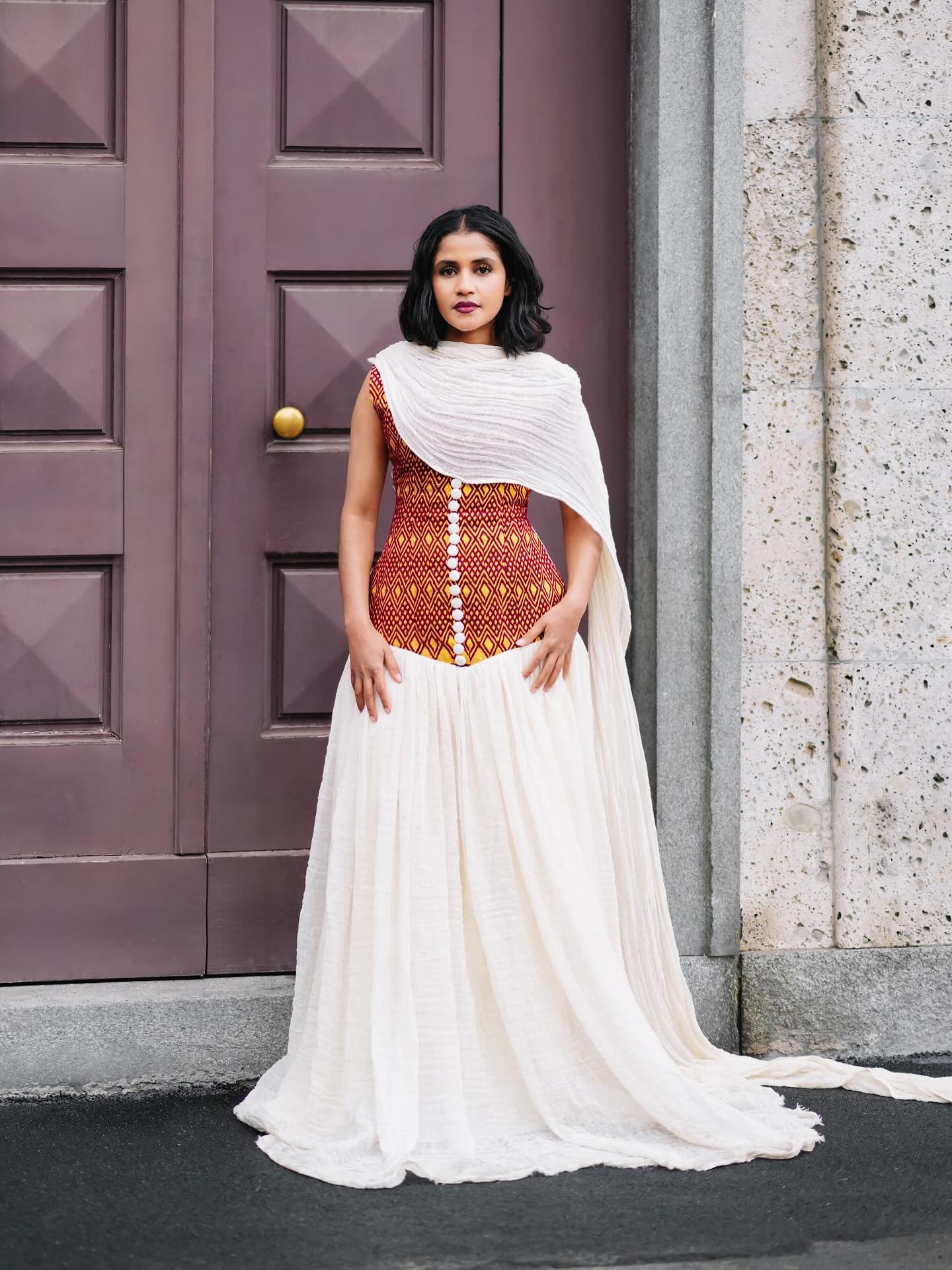 Sleeveless Habesha Kemis Online Elegant Ethiopian Traditional Dress Authentic Habesha Dress 204