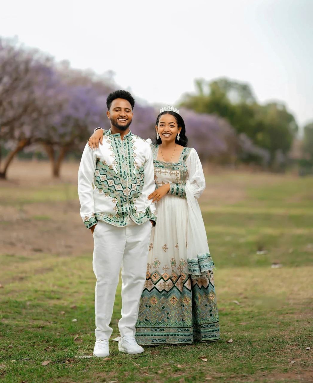 Beautiful Traditional Ethiopian Wedding Outfit Habesha Wedding Dress Ethiopian Matching Set 119