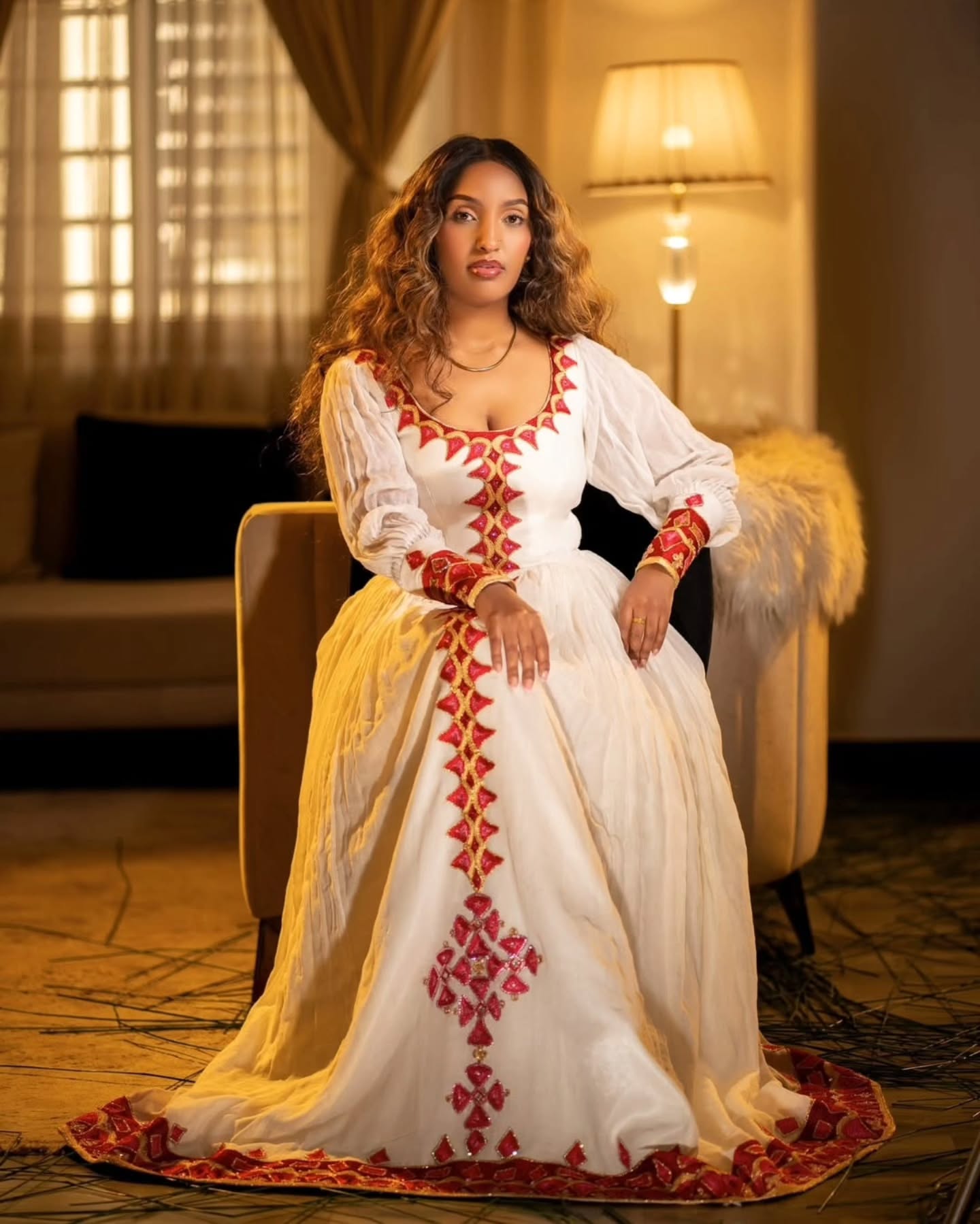 Handcrafted Ethiopian Dress Habesha Kemis For Festive Long Sleeve Habesha Dress 148