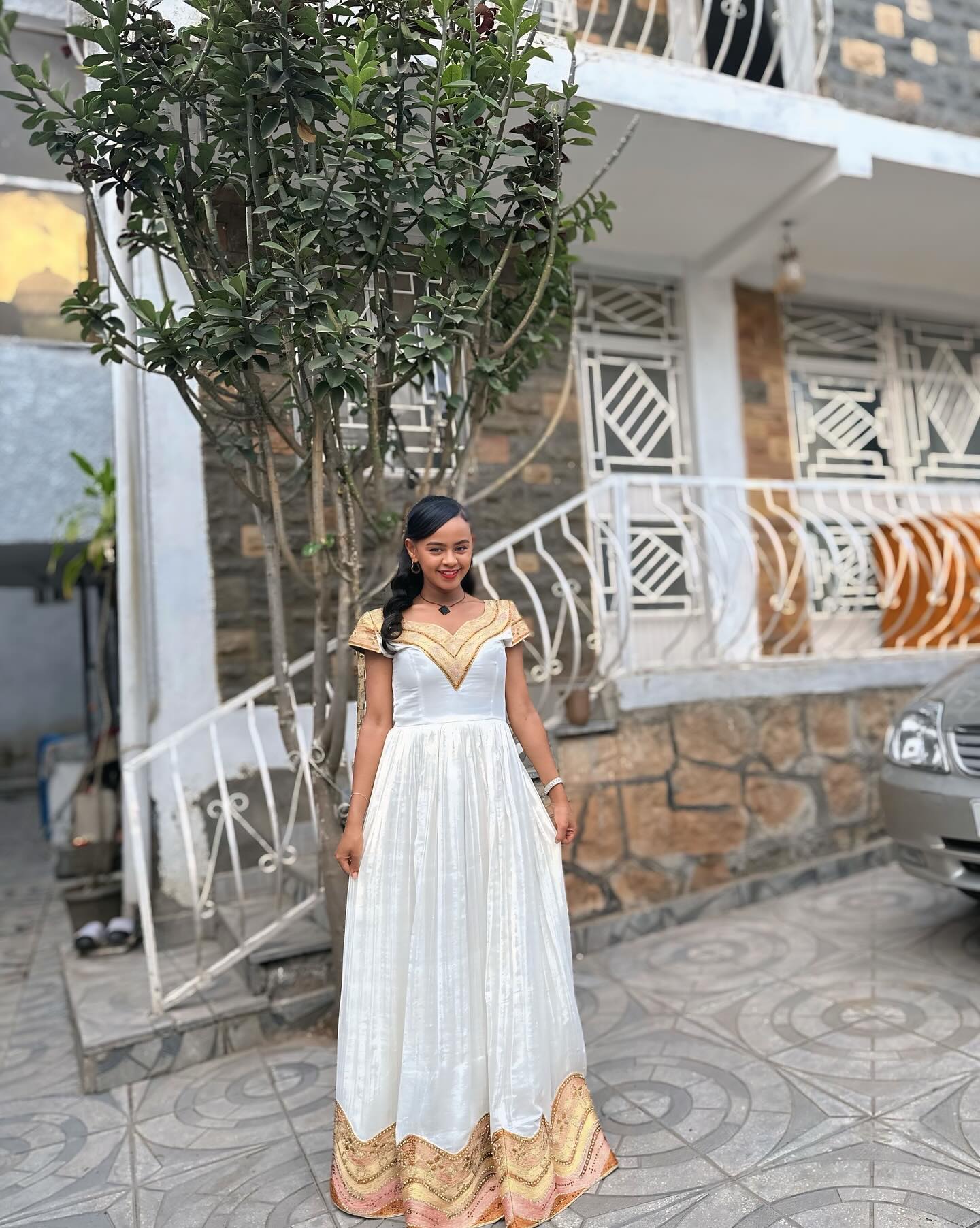 Short Sleeve Habesha Kemis – Traditional Ethiopian Clothing & Eritrean Dress