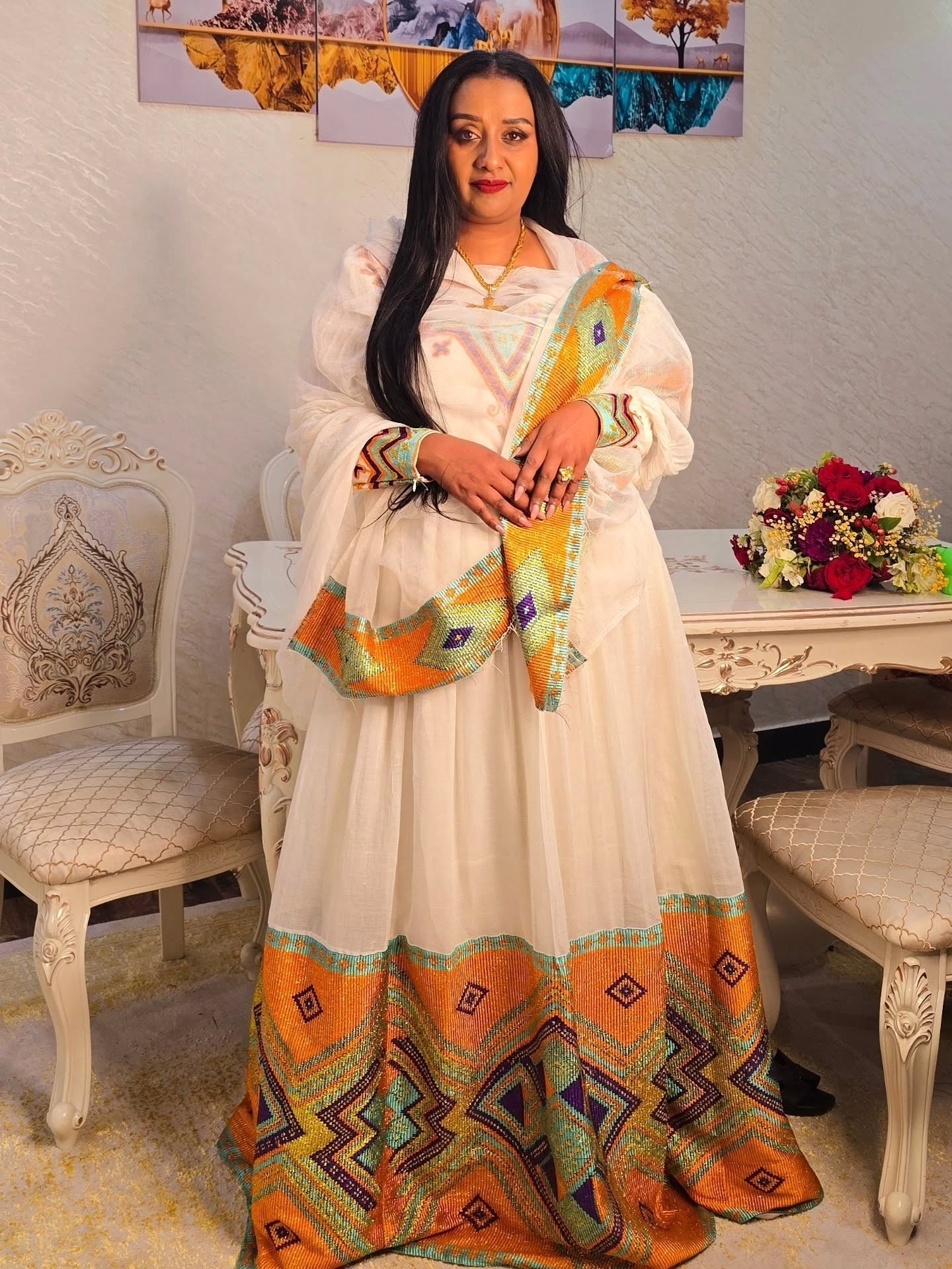 Shop Habesha Kemis Online Authentic Ethiopian Traditional Dress for Women Festive Habesha Dress 203