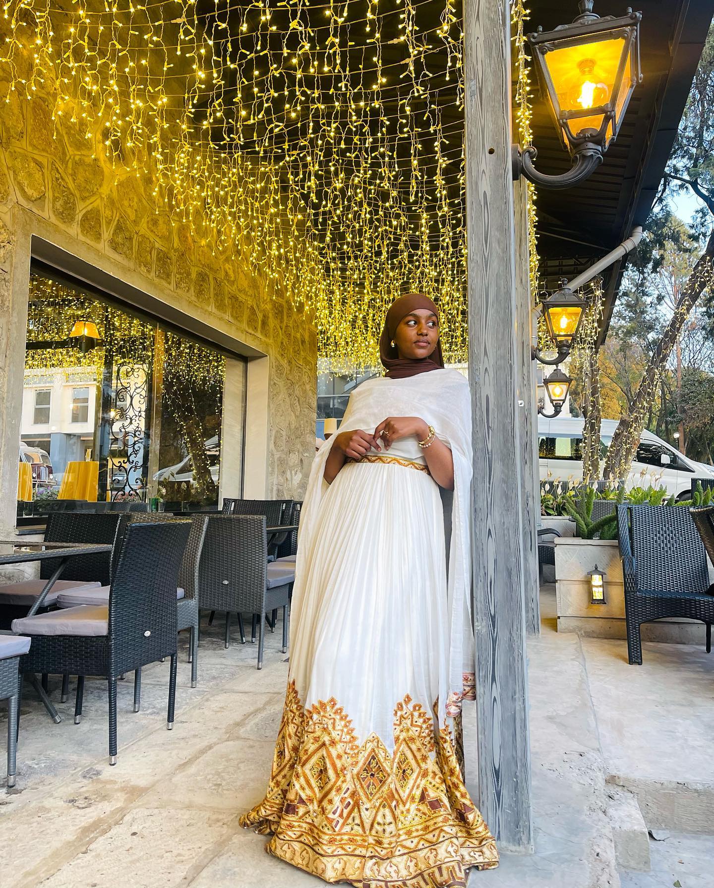 Graceful Habesha Kemis For Wedding Gold Embroidery Habesha Dress Traditional Ethiopian Wedding Dress 236