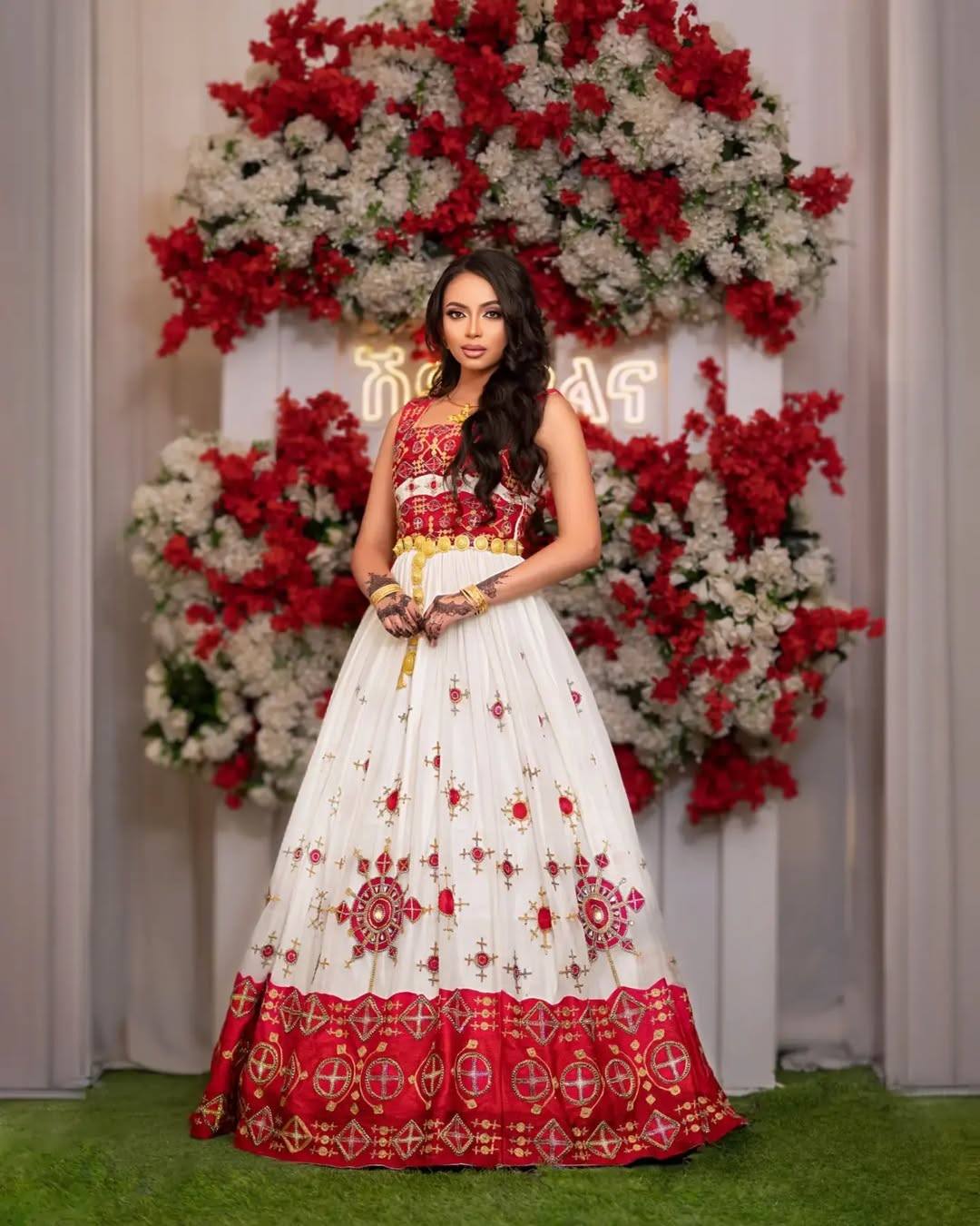 Cultural Habesha Dress Traditional Ethiopian Wedding Dress Authentic Habesha Kemis 133