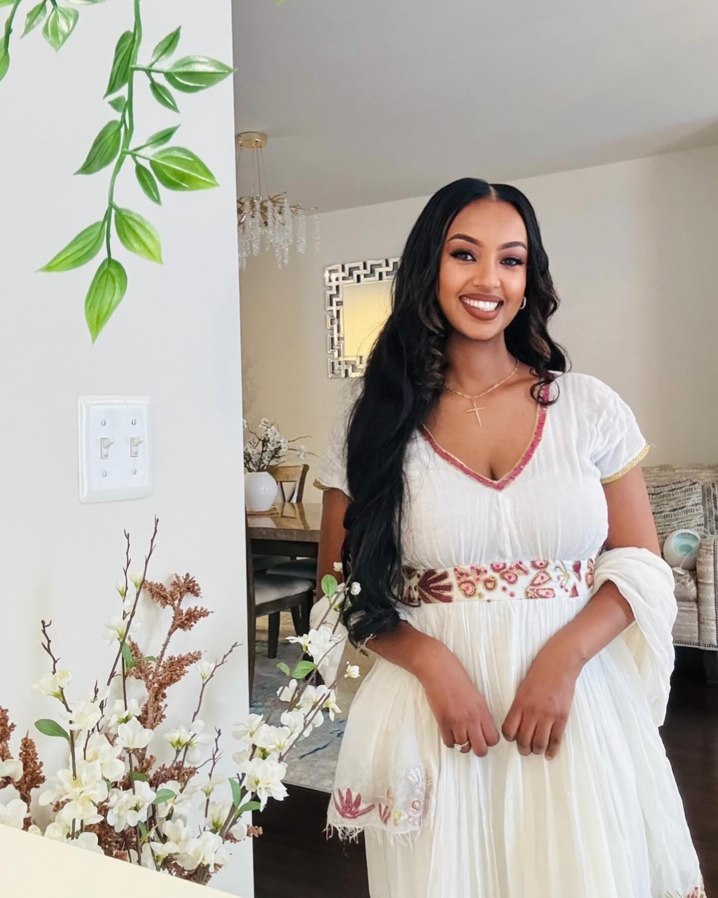 Authentic Habesha Dress Ethiopian Dress For Festive Cultural Habesha Kemis For Event 386