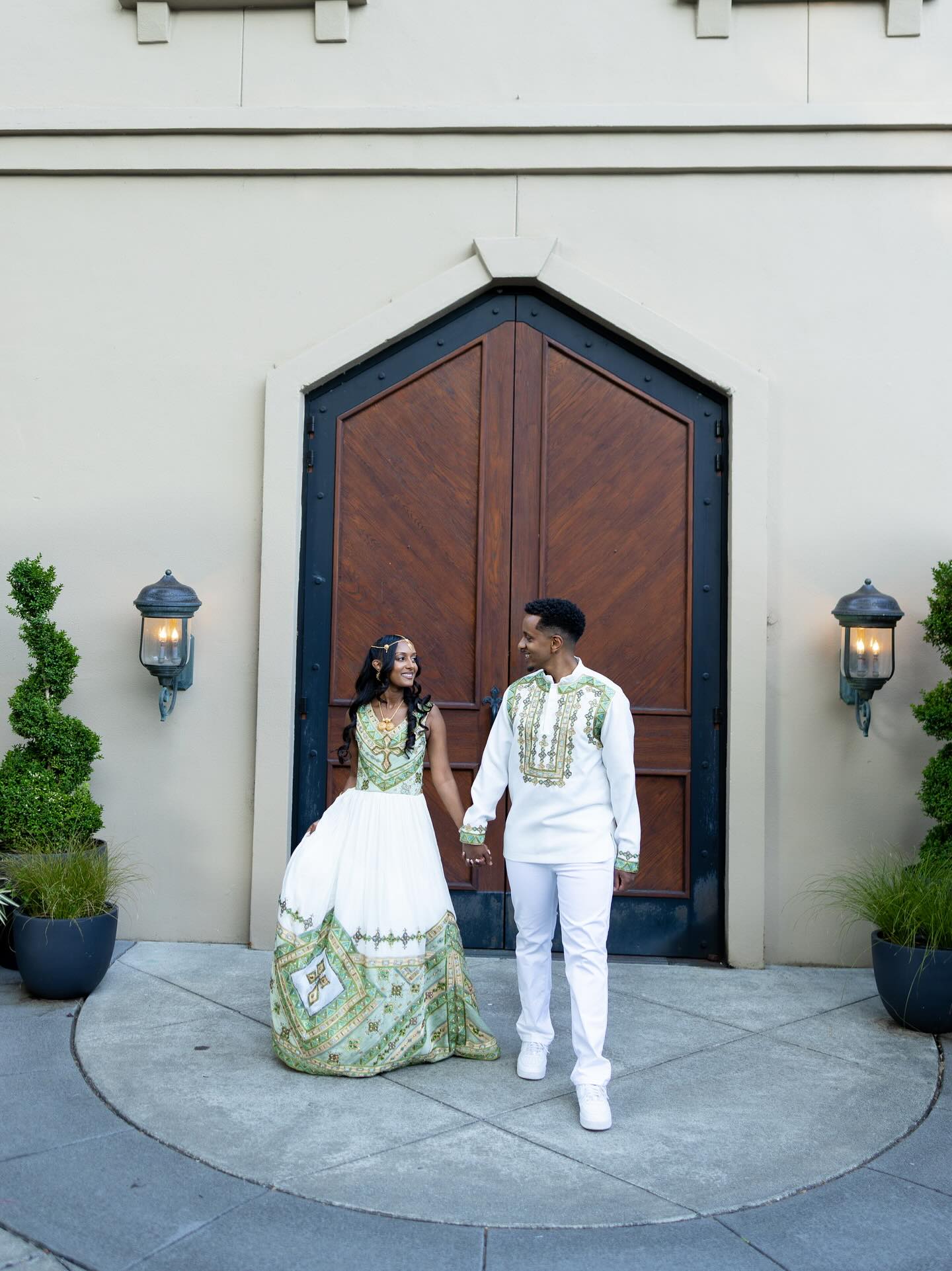 Green & Gold Ethiopian Couple Outfit Traditional Matching Wear For Couple TheEthiopianStore Green & Gold Ethiopian Couple Outfit Traditional Matching Wear For Couple TheEthiopianStore