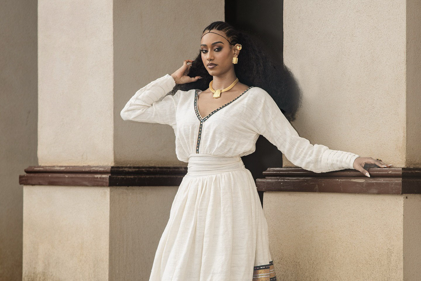 Authentic Habesha Dress Handwoven Habesha Kemis Ethiopian traditional Dress Style 142