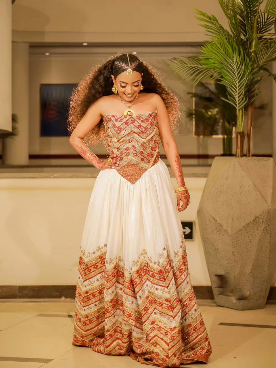 Elegant Habesha Dress | Ethiopian Clothing for Brides in Habesha Cloth