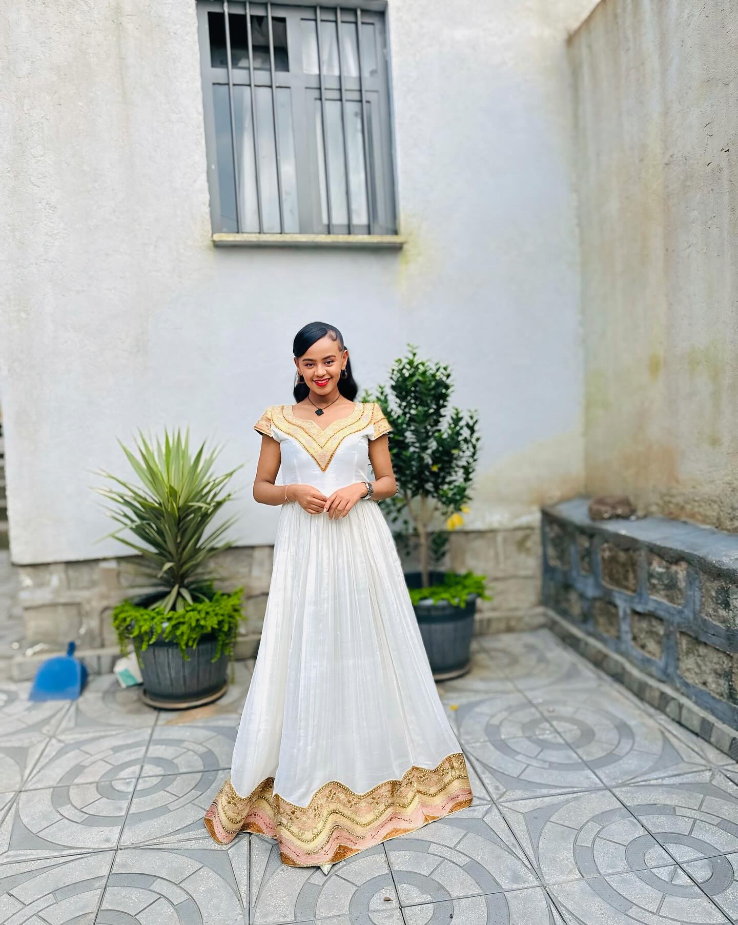 Short Sleeve Habesha Dress Traditional Ethiopian Clothing & Eritrean Dress Habesha Kemis For Special Occasion 201