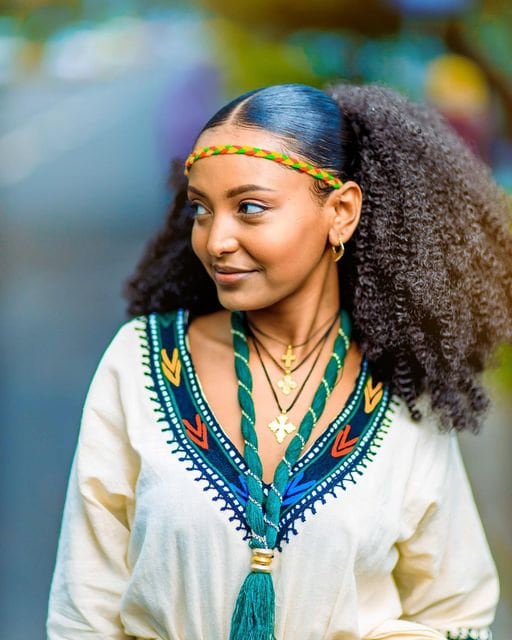 A Simple & Gorgeous Traditional Ethiopian Dress full embroidery, Eritrea dress, habesha kemis, habesha dress