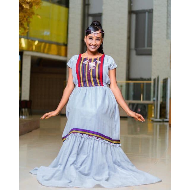 Gorgeous Oromo Traditional Dress Handwoven Ethiopian Clothing Colorful Oromo Dress