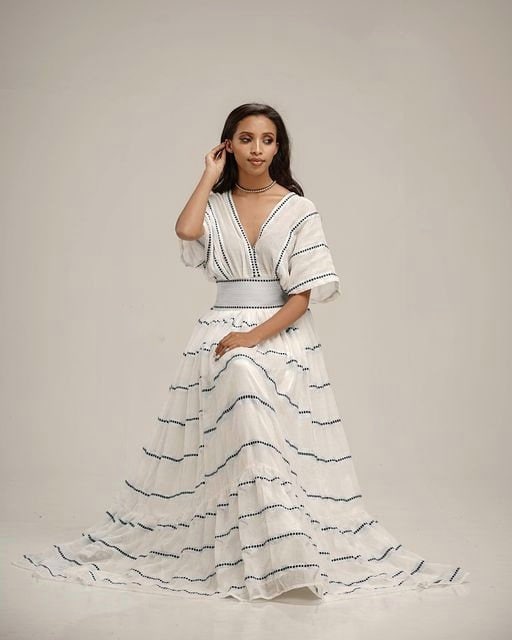 Guji-Inspired Design Oromo Dress Ethiopian Clothing Simple Oromo Traditional Dress