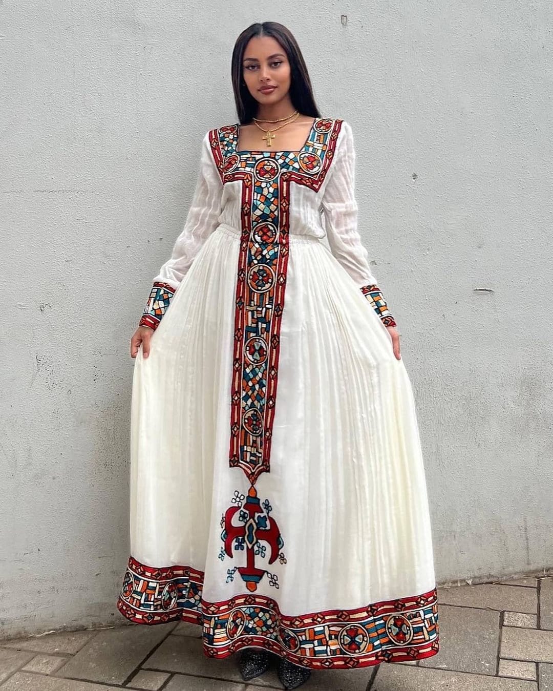 Modern Habesha Kemis handwoven Ethiopian Habesha Dress Zuria Tradition