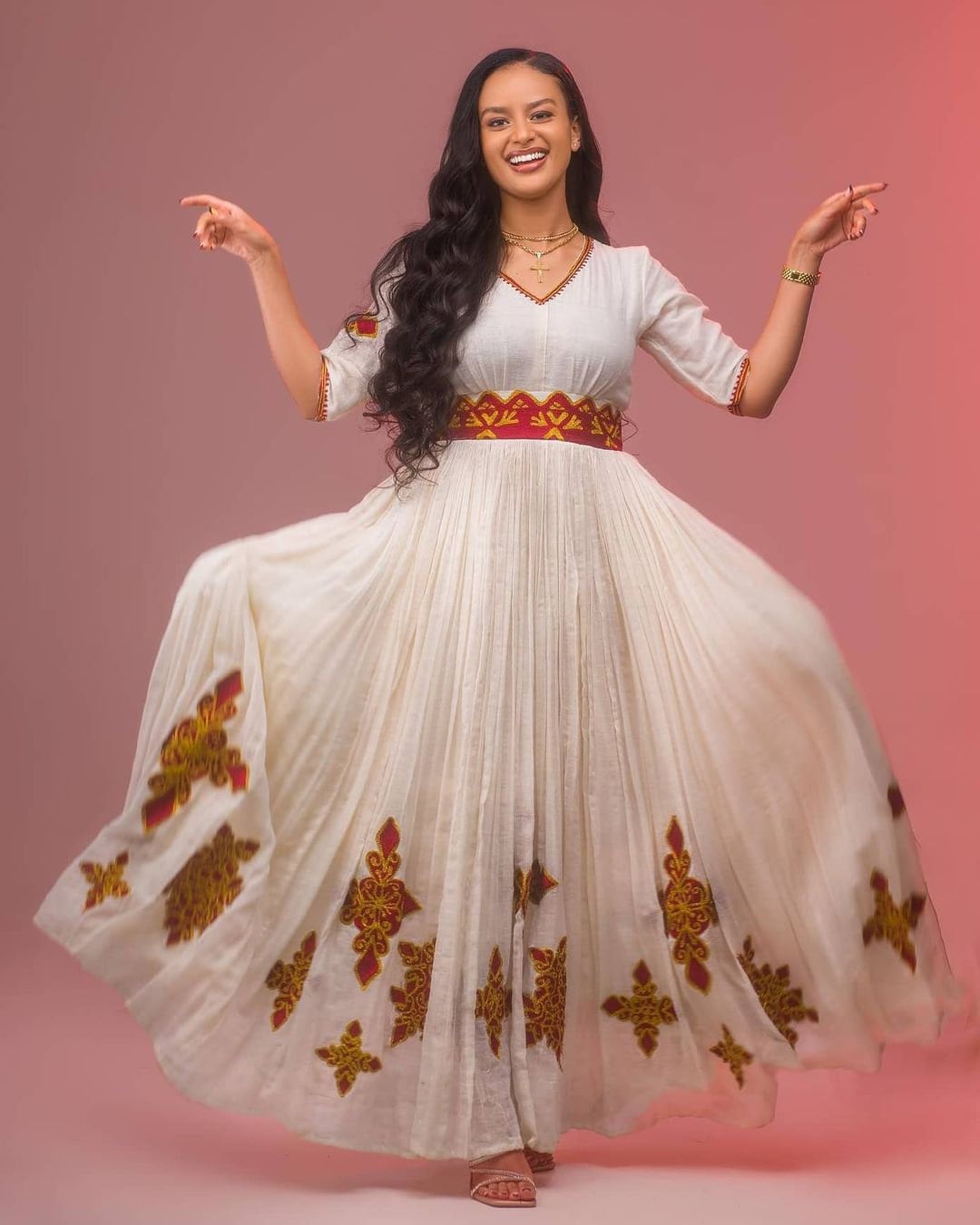 Simple Habesha Kemis modern Ethiopian Habesha Dress Zuria Handwoven Traditional Ethiopian Dress ሀበሻ ቀሚስ ሀበሻ ልብስ