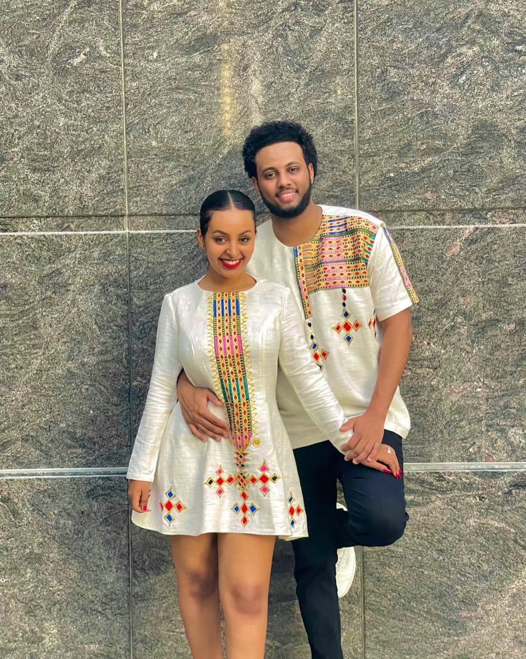 Stylish Habesha Couples Summer Outfit Habesha Dress ሀበሻ es0083