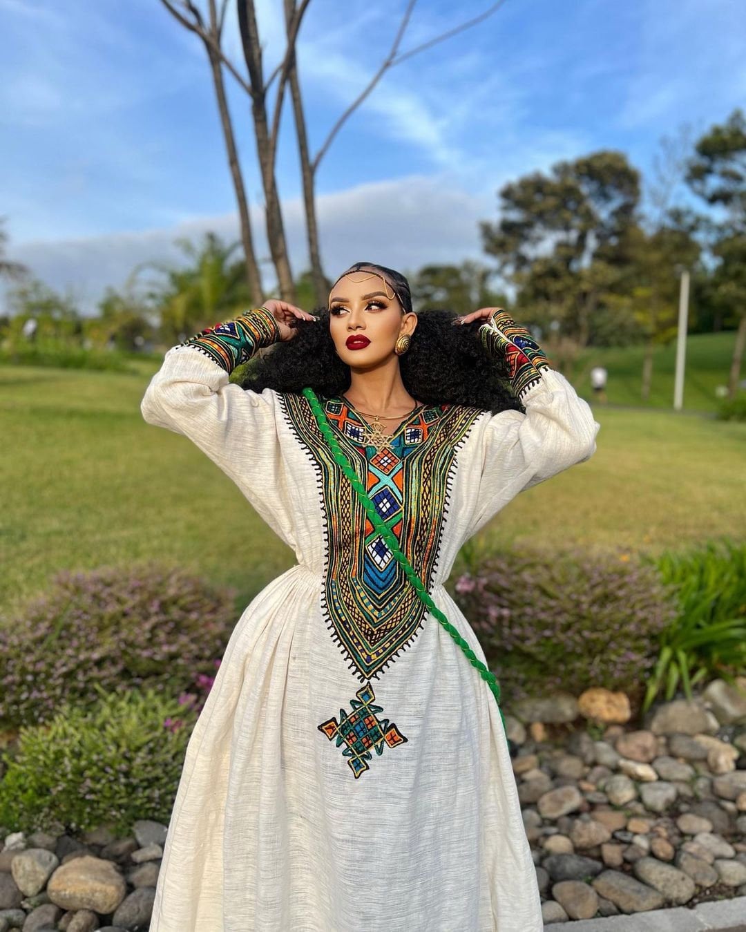 Detailed Design Fetil Habesha Dress Habesha Kemis Habesha Libs es00146