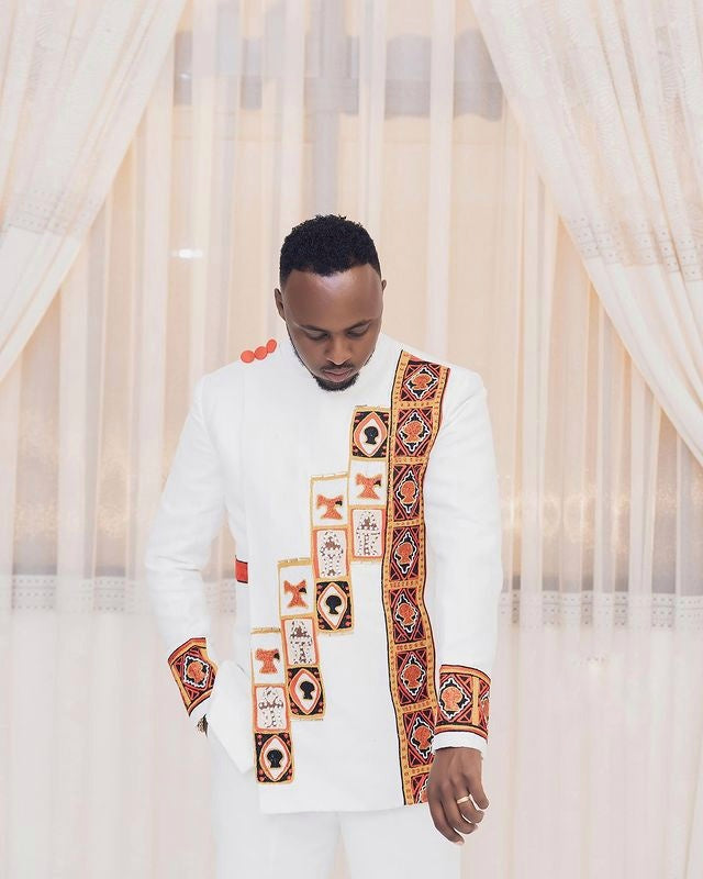 Red & Black Oromo Modern Wedding Attire Stylish Oromo Couple's Outfit
