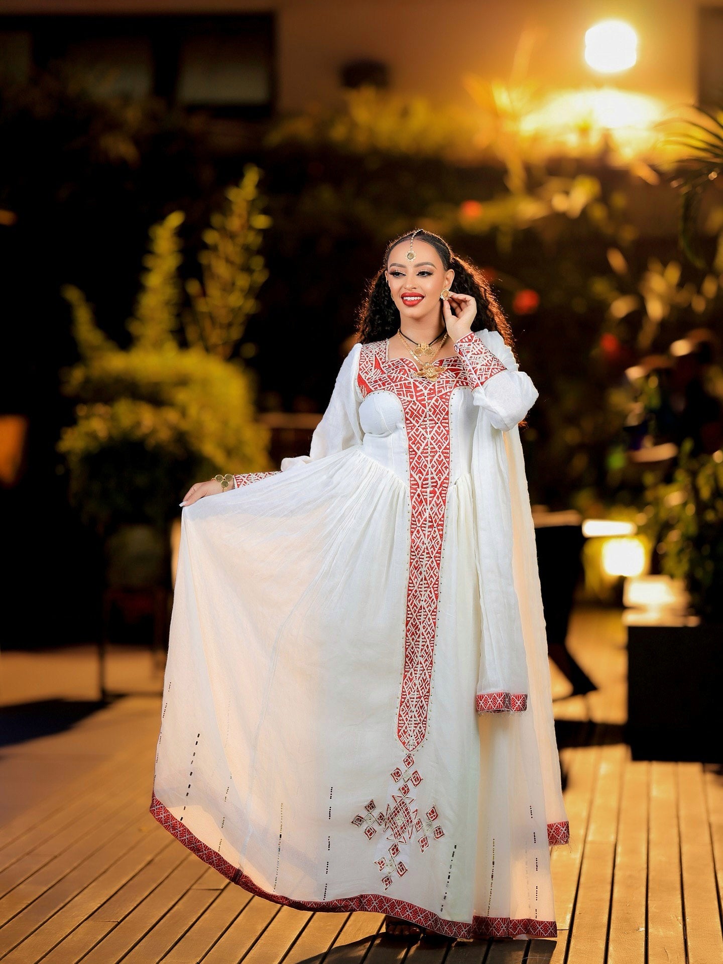Traditional Ethiopian Dress for Women Handwoven Habesha Kemis Classic Habesha Dress 124
