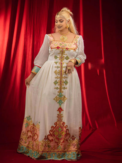 Matching Habesha Outfits Ethiopian Traditional Dress Set for Couples Beautiful Couple Set 130