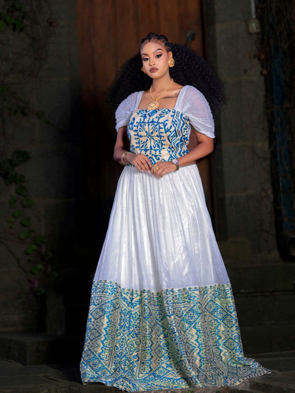 Ethiopian Wedding Dress Graceful Habesha Kemis Habesha Dress For Wedding 396