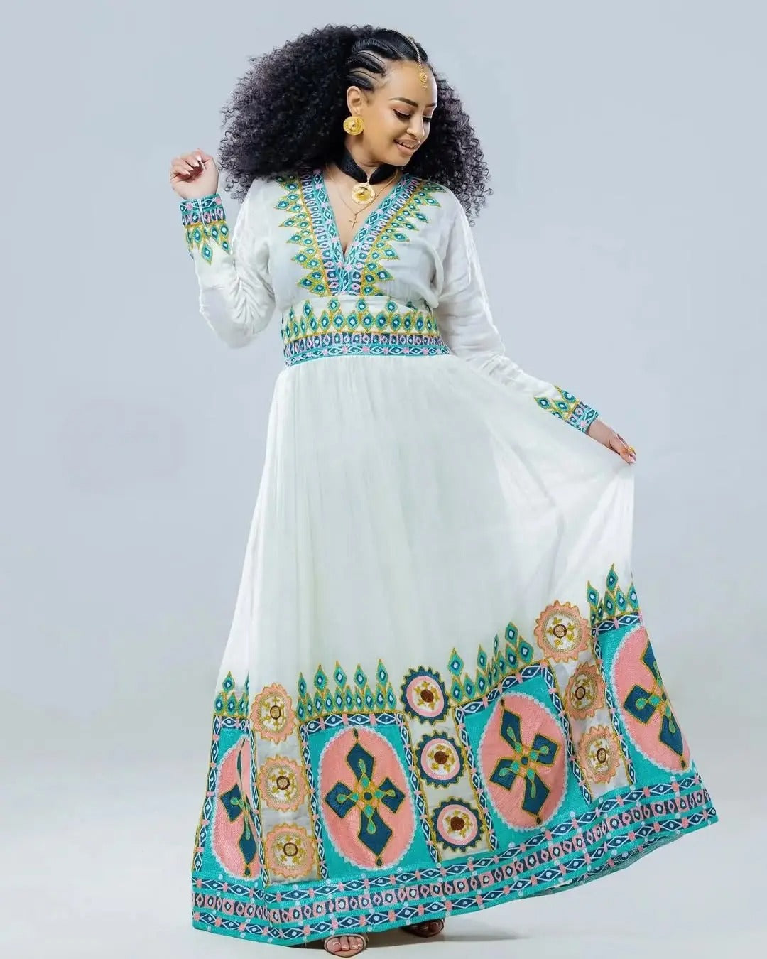 Spectacular Design on Habesha Dress