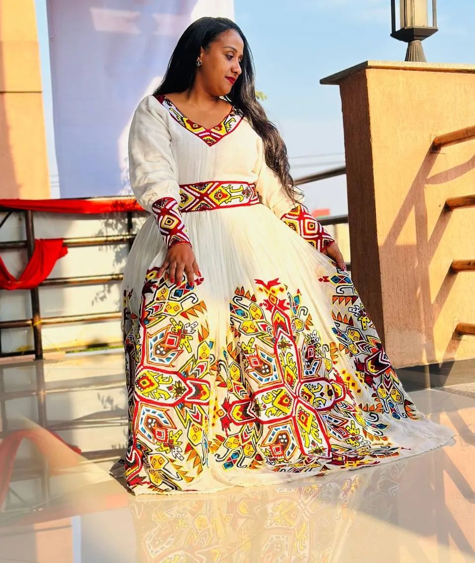 Radiant Habesha Kemis Designs Modern Habesha Dress Ethiopian Dress Style Traditional Habesha Libs