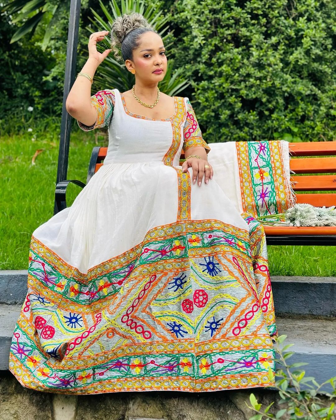 Eccentric Design and Look with Traditional Ethiopian Dress