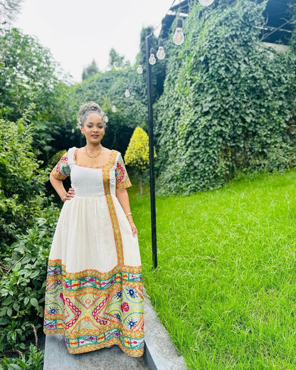 Eccentric Design and Look with Traditional Ethiopian Dress