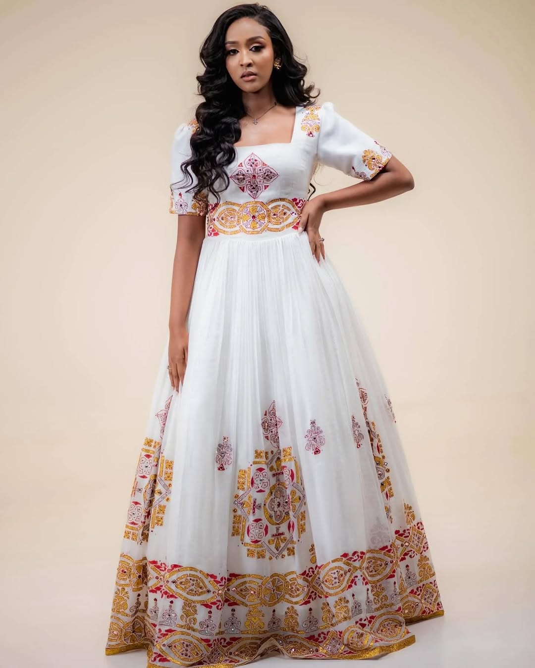 Glorious Golden Habesha Dress