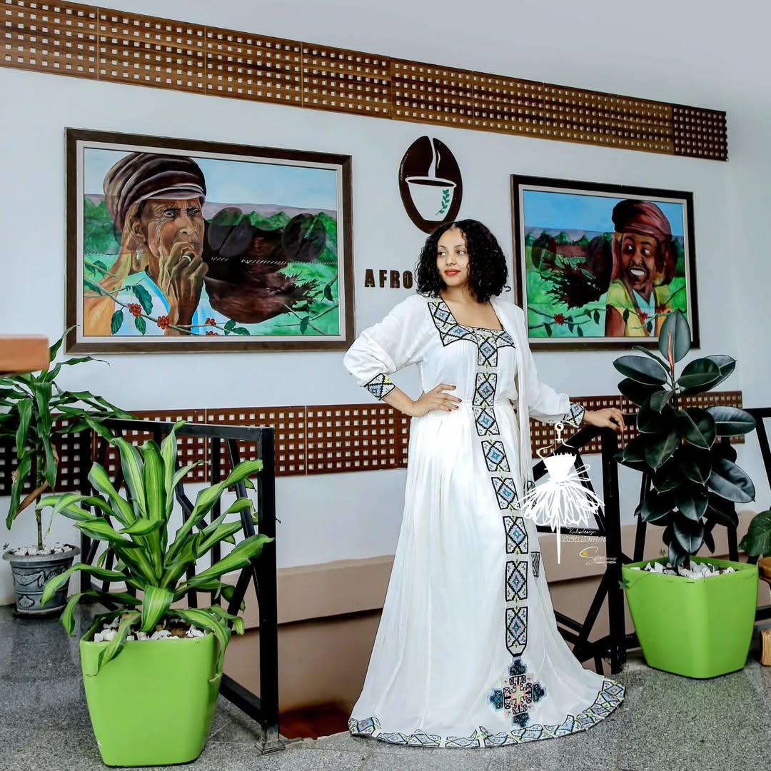 Geometrical Patterns on Habesha Dress