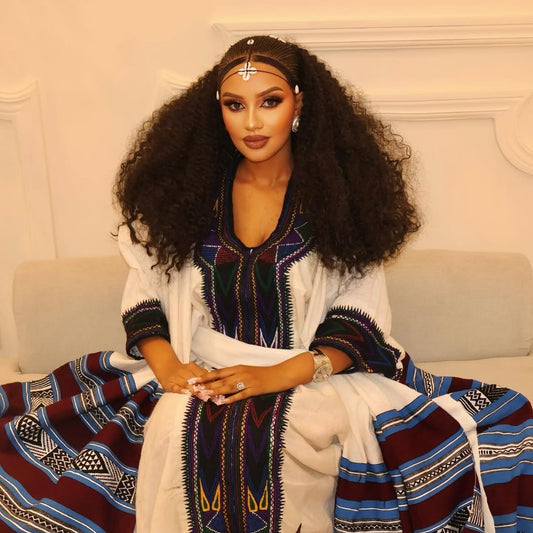 Beautiful Multicolor Habesha Kemis – Habesha Dress – Habesha Clothing
