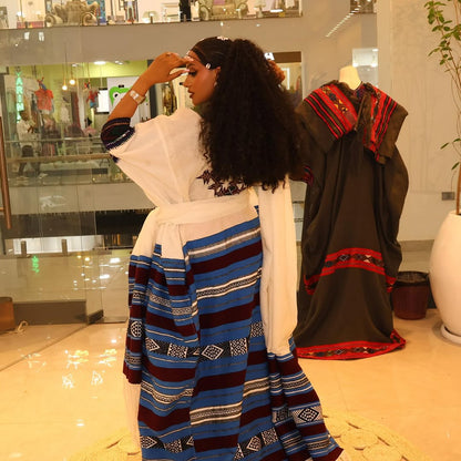 Beautiful Multicolor Habesha Kemis – Habesha Dress – Habesha Clothing