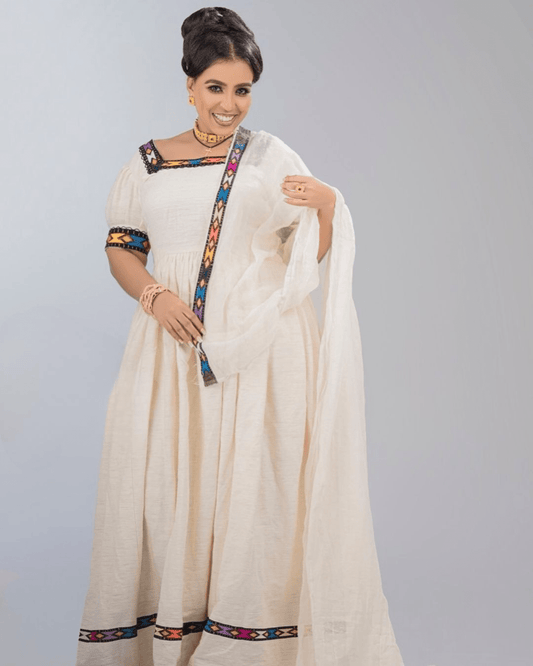 Gracious Creamy Habesha Dress