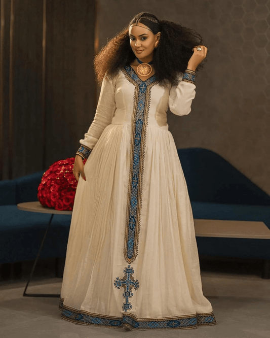 Lavish Cultural Look in Habesha Dress