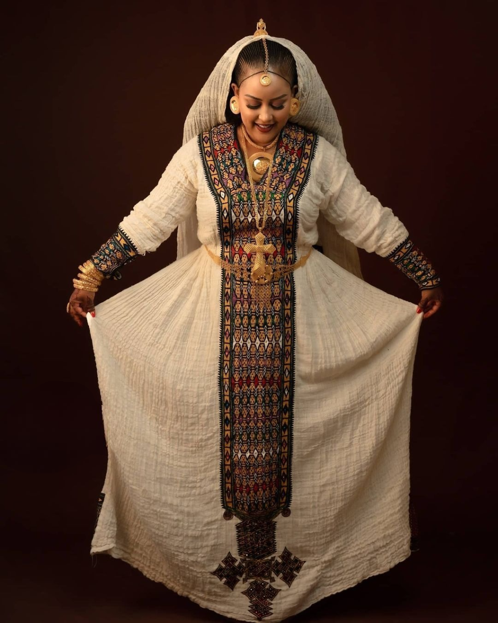 Mesmerizing Embroidery on Ethiopian Traditional Dress
