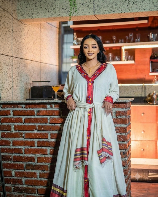 Modern Ethiopian Dress with Cultural Touch Gorgeous Habesha Dress