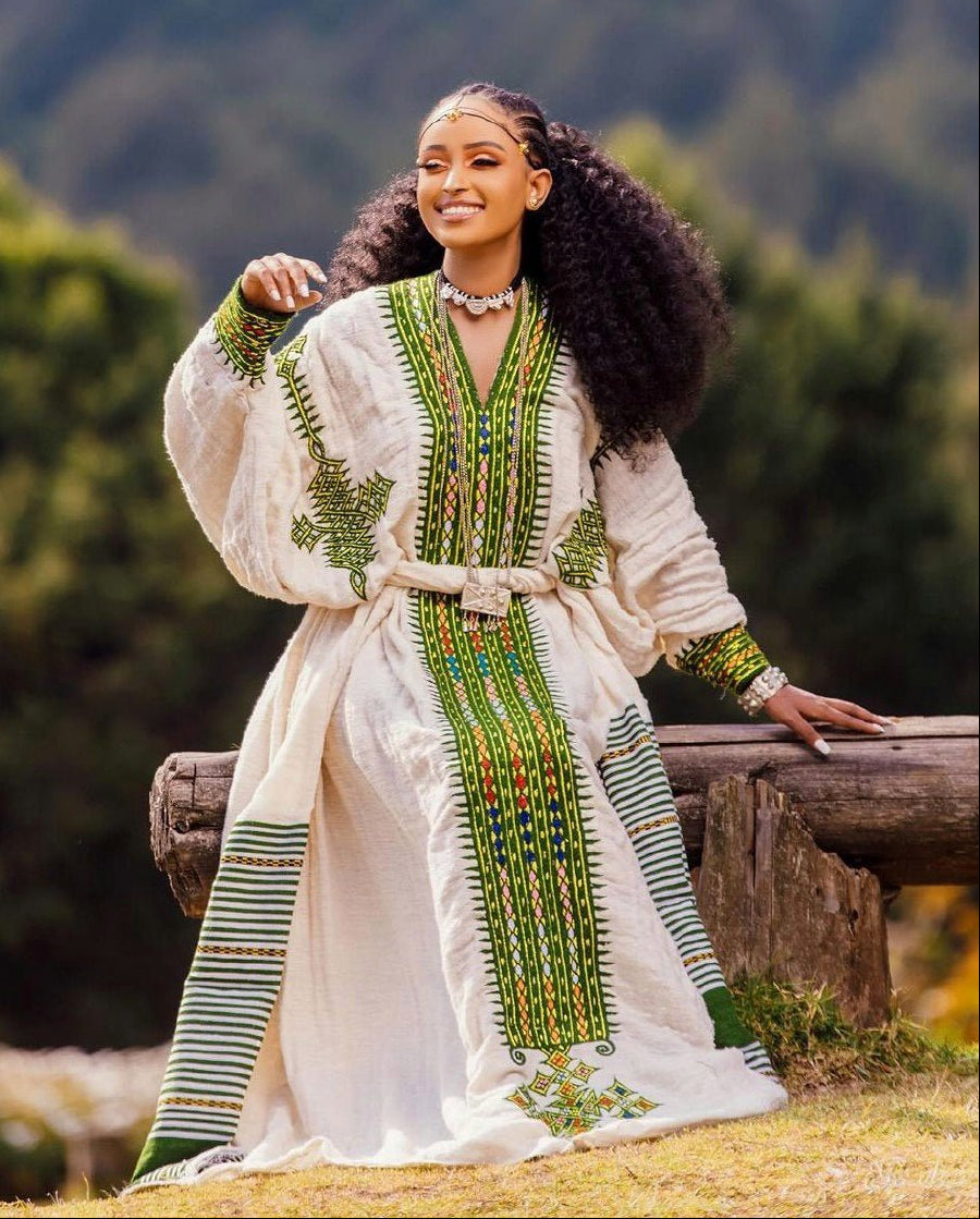 ethiopian fashion dresses Wubet Dark Red Ethiopian Dress | Modern Habesha Dress | Traditional Habesha Kemis for Cultural Events