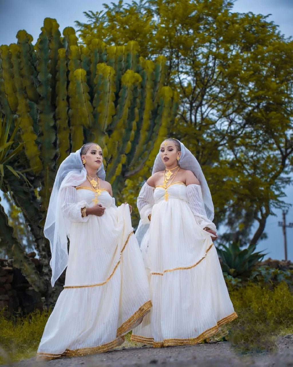 Golden Design Stylish Habesha Dress Modern Habesha Kemis Ethiopian Dress Style