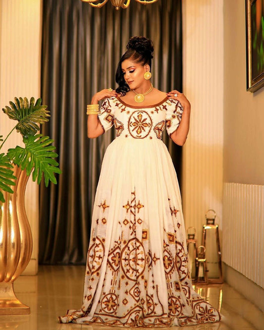 Beautiful Red Design Wedding Habesha Dress Habesha Kemis Ethiopian Dress Style Traditional Habesha Libs