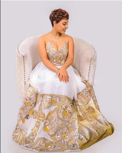 Stylish Light Color Design Habesha Dress Habesha Kemis Ethiopian Dress Style Traditional Habesha Libs