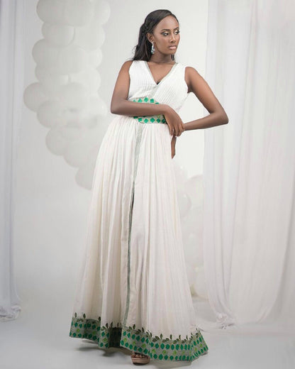 Green Wedding Stylish Habesha Couples Outfit Modern Ethiopian Outfit Matching Couples Outfit
