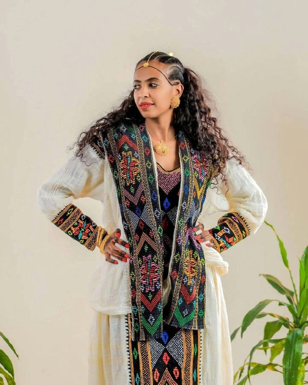 Beautiful and Elegant Traditional Ethiopian Dress | Axum Fetil