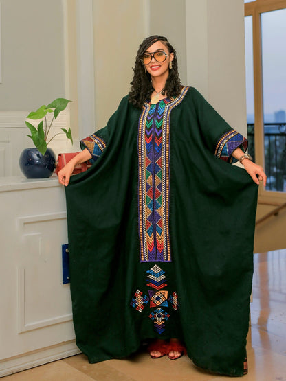 Luxury Dark-Tone Habesha Dress Collection Premium Ethiopian Clothing Boutique