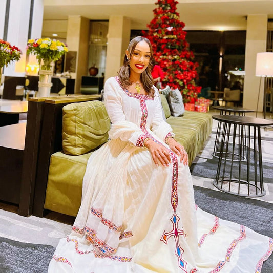 Radiant reverie habesha dress beautiful vibrant habesha kemis