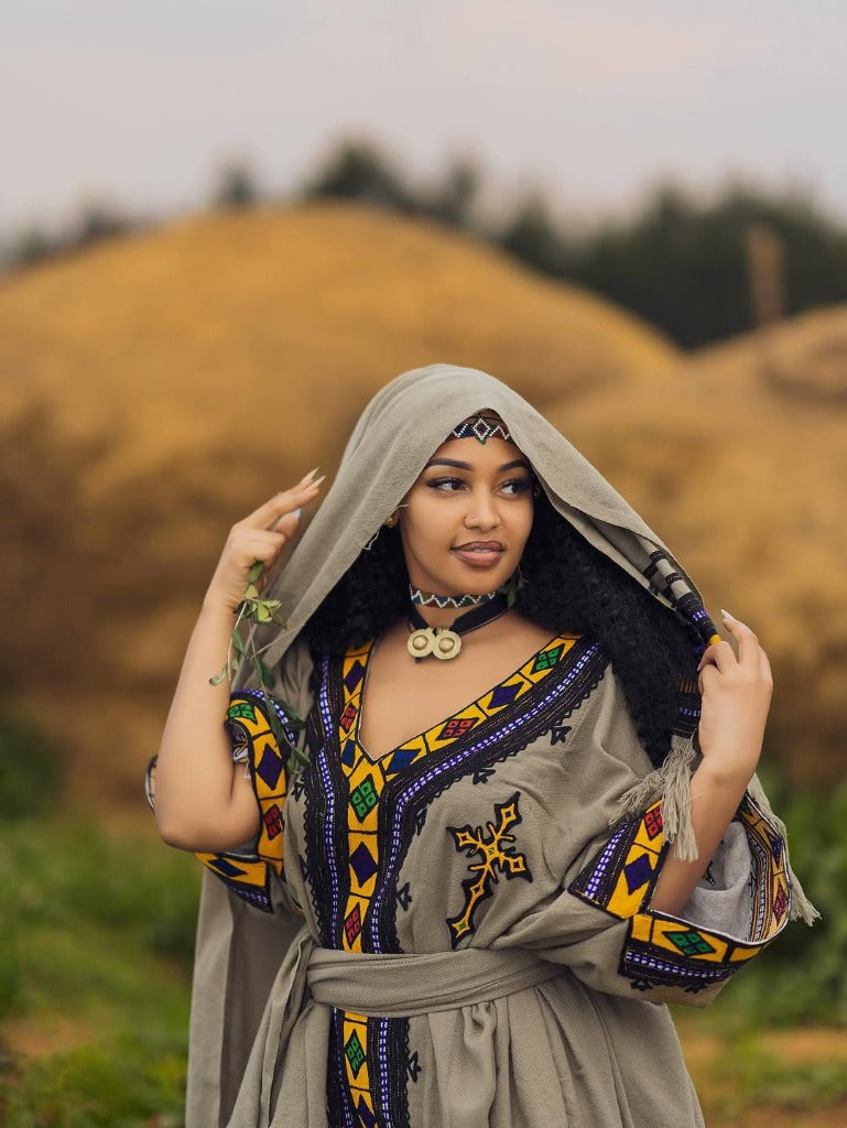 Traditional Ashenda Kemis with Colorful Embroidery for Cultural Celebration