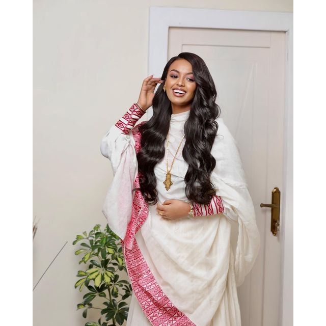 Simple Ethiopian Dress Modern Habesha Dress Women's Dress Habesha Kemis Eritrean Dress Women's Style ሀበሻ ቀሚስ ሀበሻ ልብስ