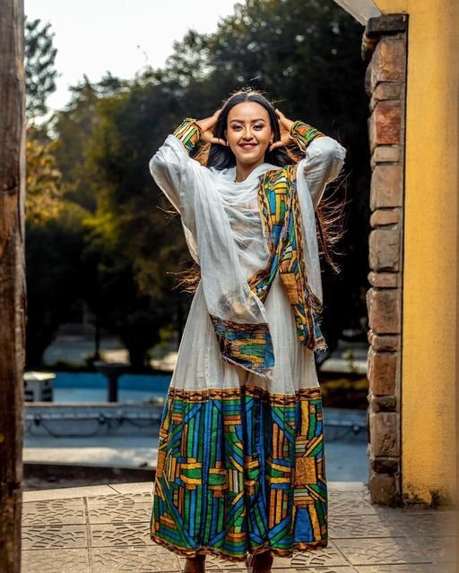 Timeless Pattern Habesha Dress Design 2023 Habesha Kemis