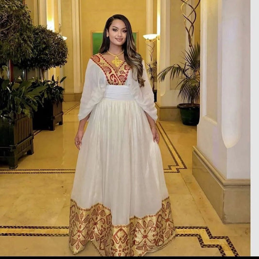 Exquisite Shimena Tilf Habesha Kemis , Habesha Kemis, Eritrean dress, ሀበሻ