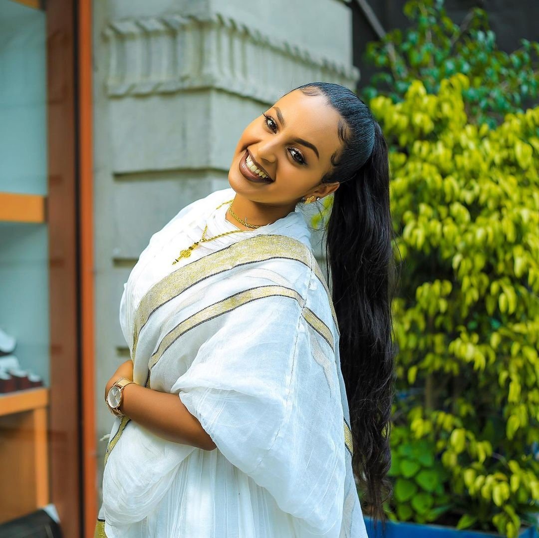 Classy Yellow Habesha Dress Short Habesha Kemis Summer Ethiopian Dress