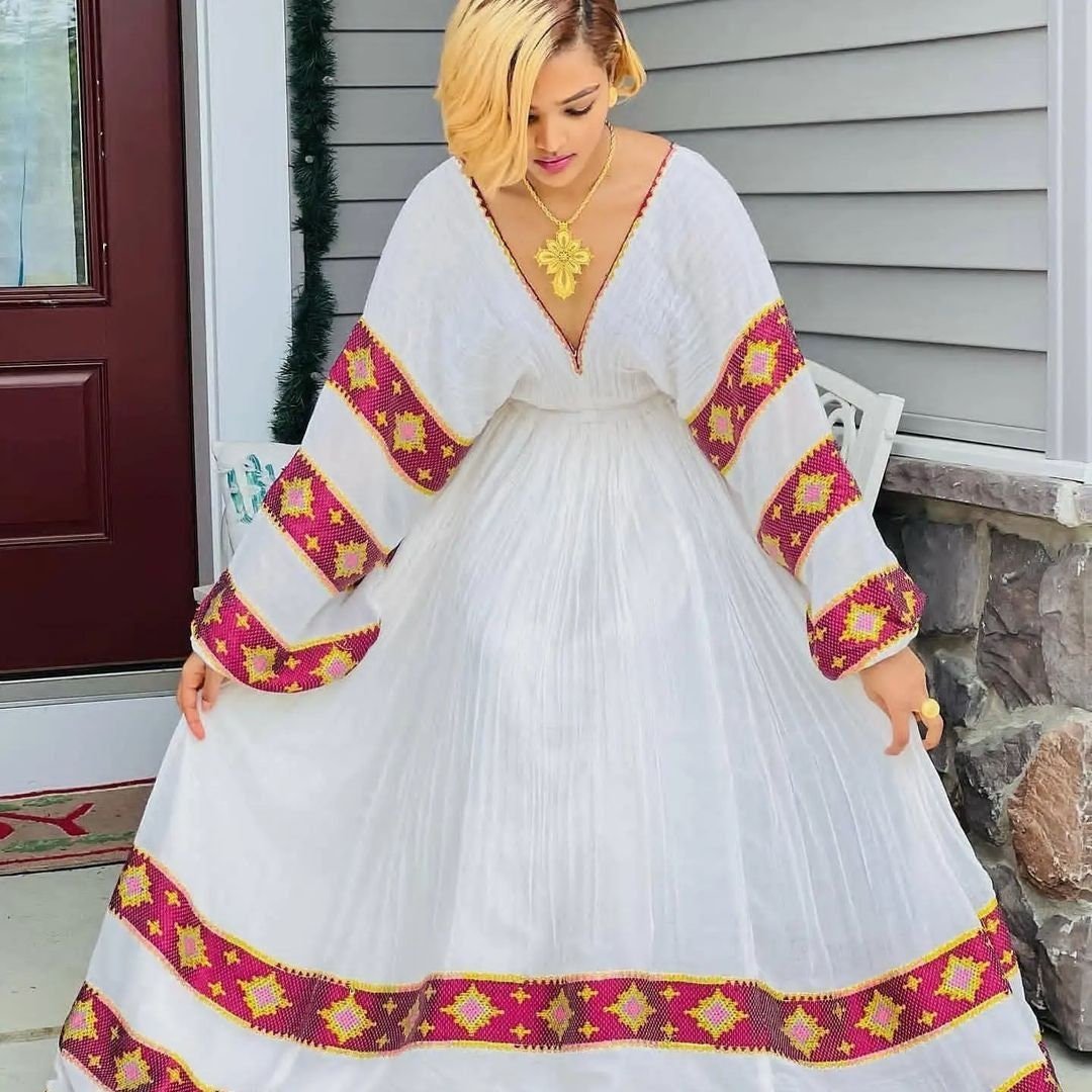 Exquisite Tibeb Kemis: A Beautiful Masterpiece of Ethiopian Art, Habes ...