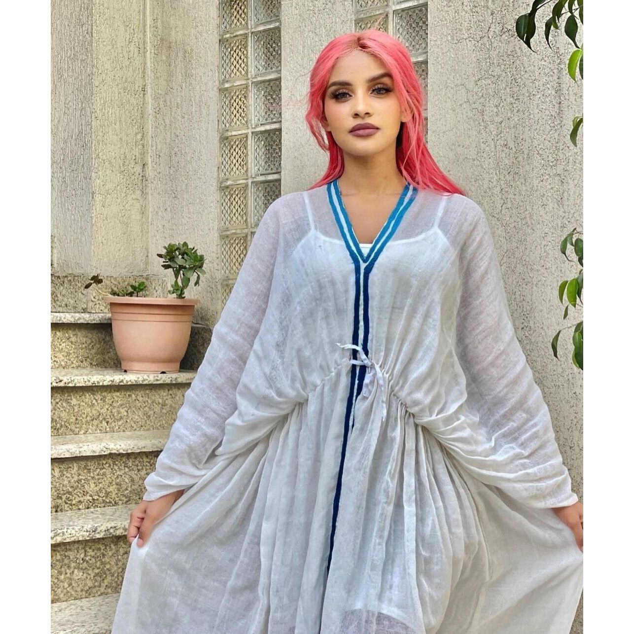 Beautiful Habesha Summer Dress with Menen Fabric and simple Design, Zuria, Habesha libs, Habesha kemis, ሀበሻ